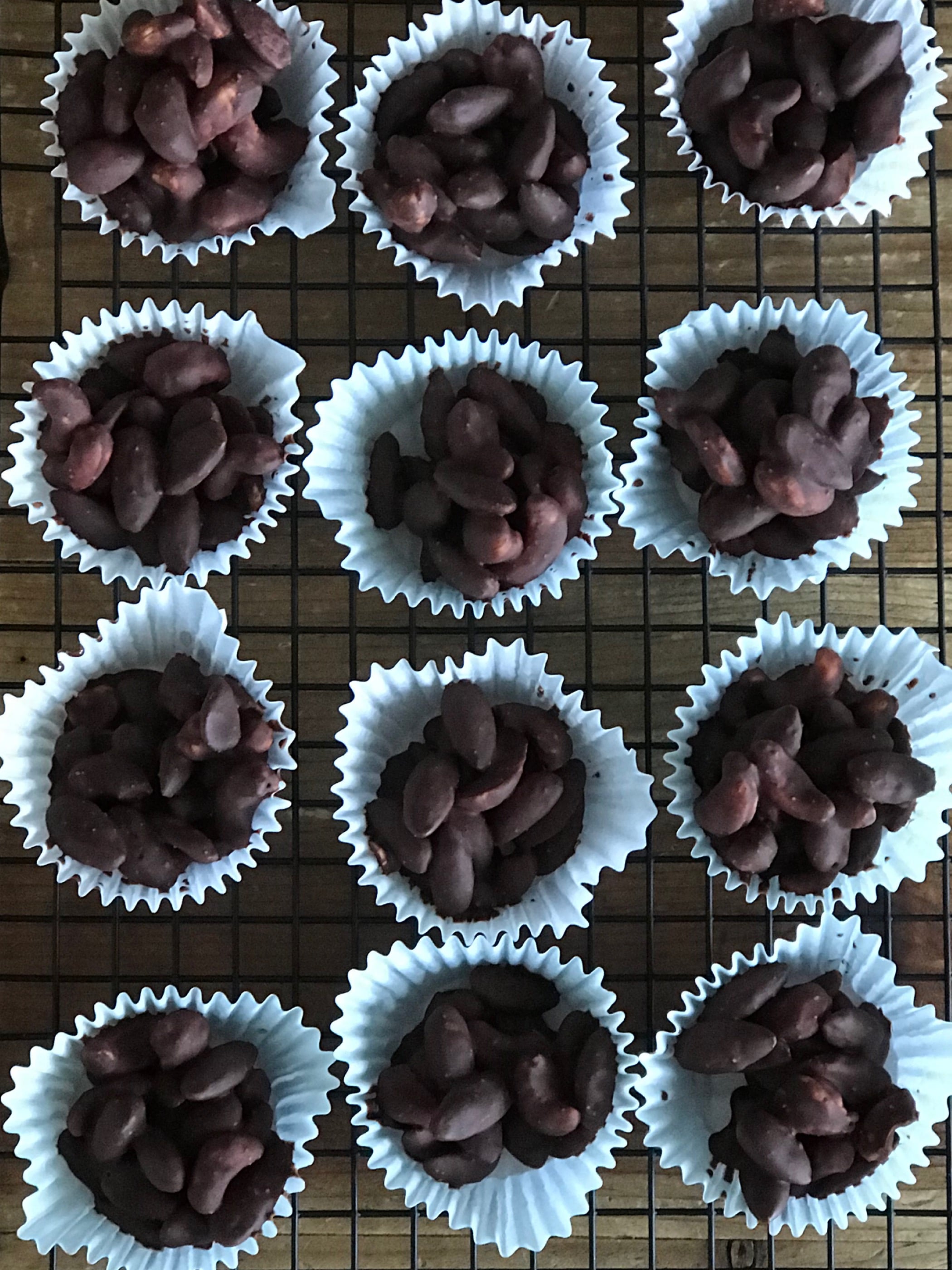 chocolate covered almonds & cashew cups