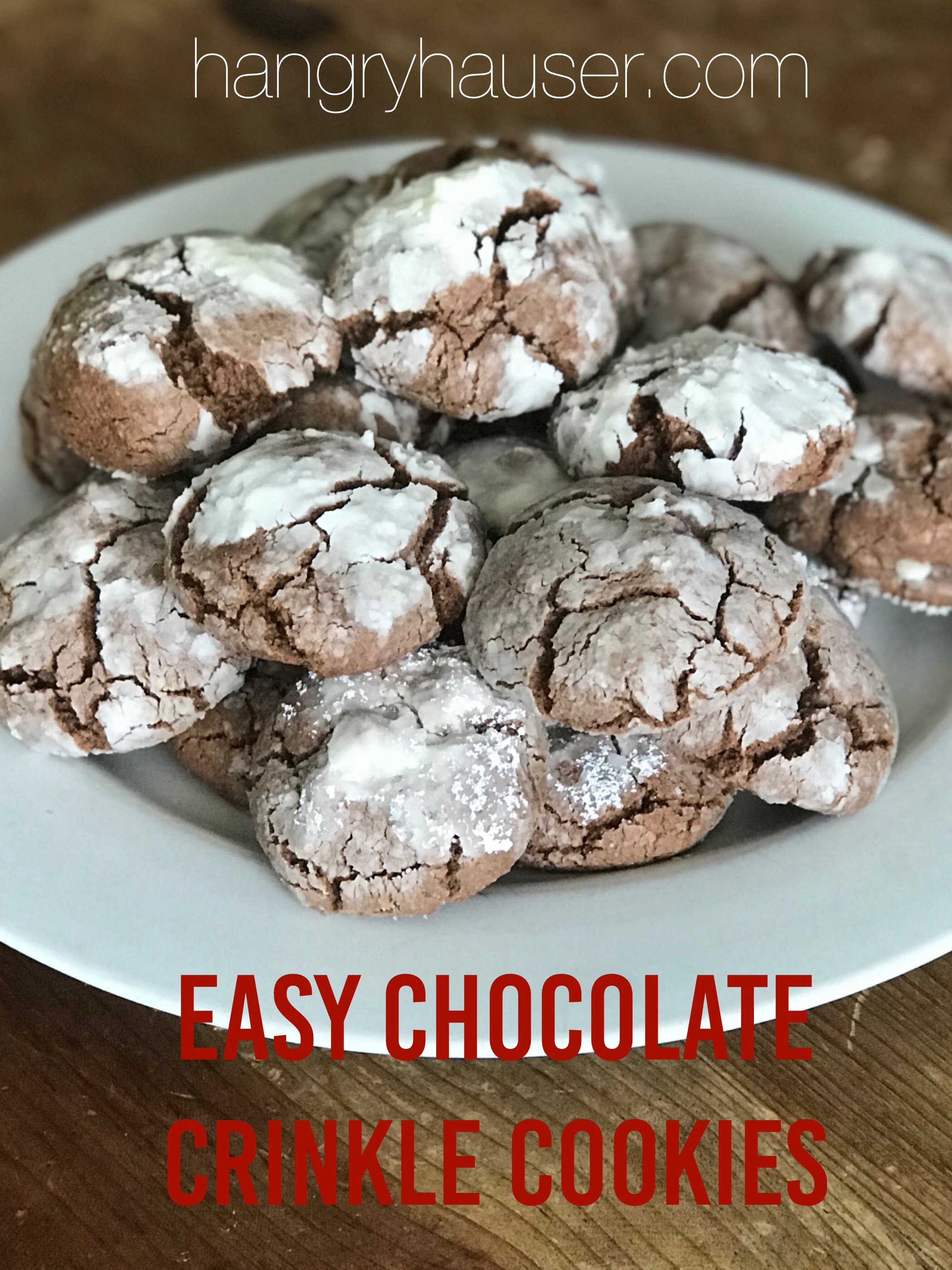 easy chocolate crinkle cookies
