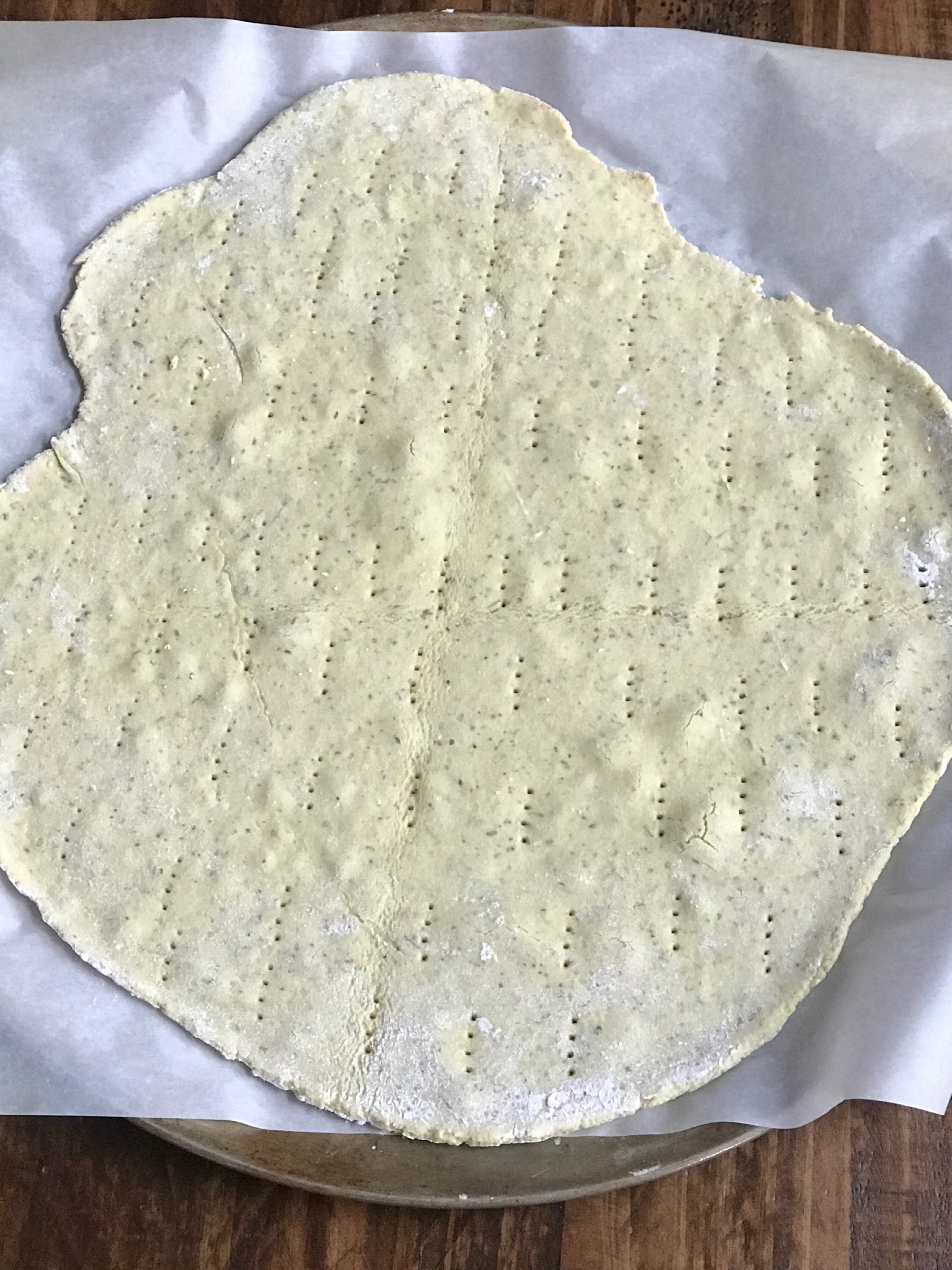 baked pizza crust